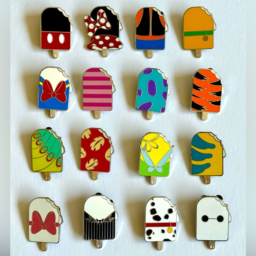 Disney Pins - Complete Popsicles Set